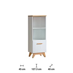Szafka 80x40x127,3 cm Sven z drzwiczkami i dwoma półkami sosna andersen dąb nash  do pokoju lub salonu czy sypialni - Miniaturka zdjęcia nr 2