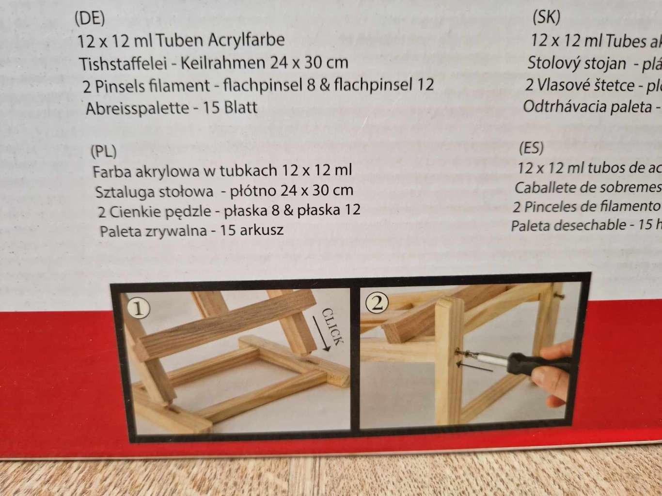 Sztaluga stołowa zestaw nr. 3
