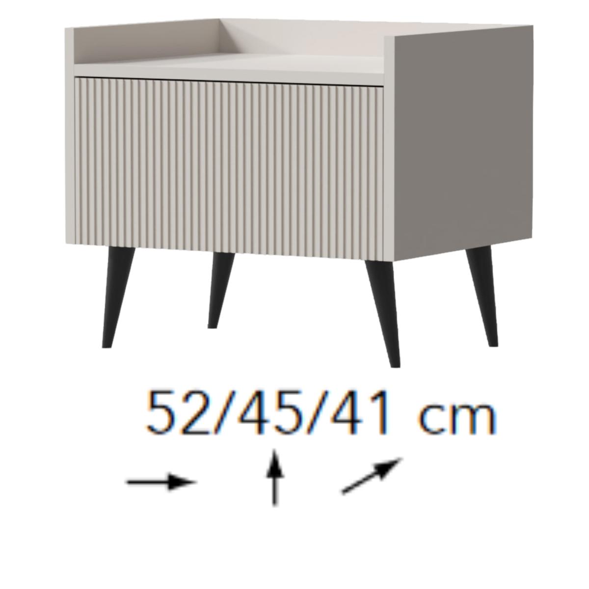 Szafka nocna Ademo 52 cm stolik do sypialni kaszmir nr. 2