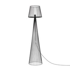 Lampa podłogowa K-4643 SOUL BLACK 36x148x28 cm do salonu lub pokoju czarny - Miniaturka zdjęcia nr 1