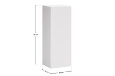 Słupek łazienkowy wiszący półsłupek Aster White biały drzwi gładki do łazienki - Miniaturka zdjęcia nr 4