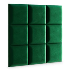 Panele tapicerowane 30x30 na ścianę magic velvet butelkowa zieleń - Miniaturka zdjęcia nr 3