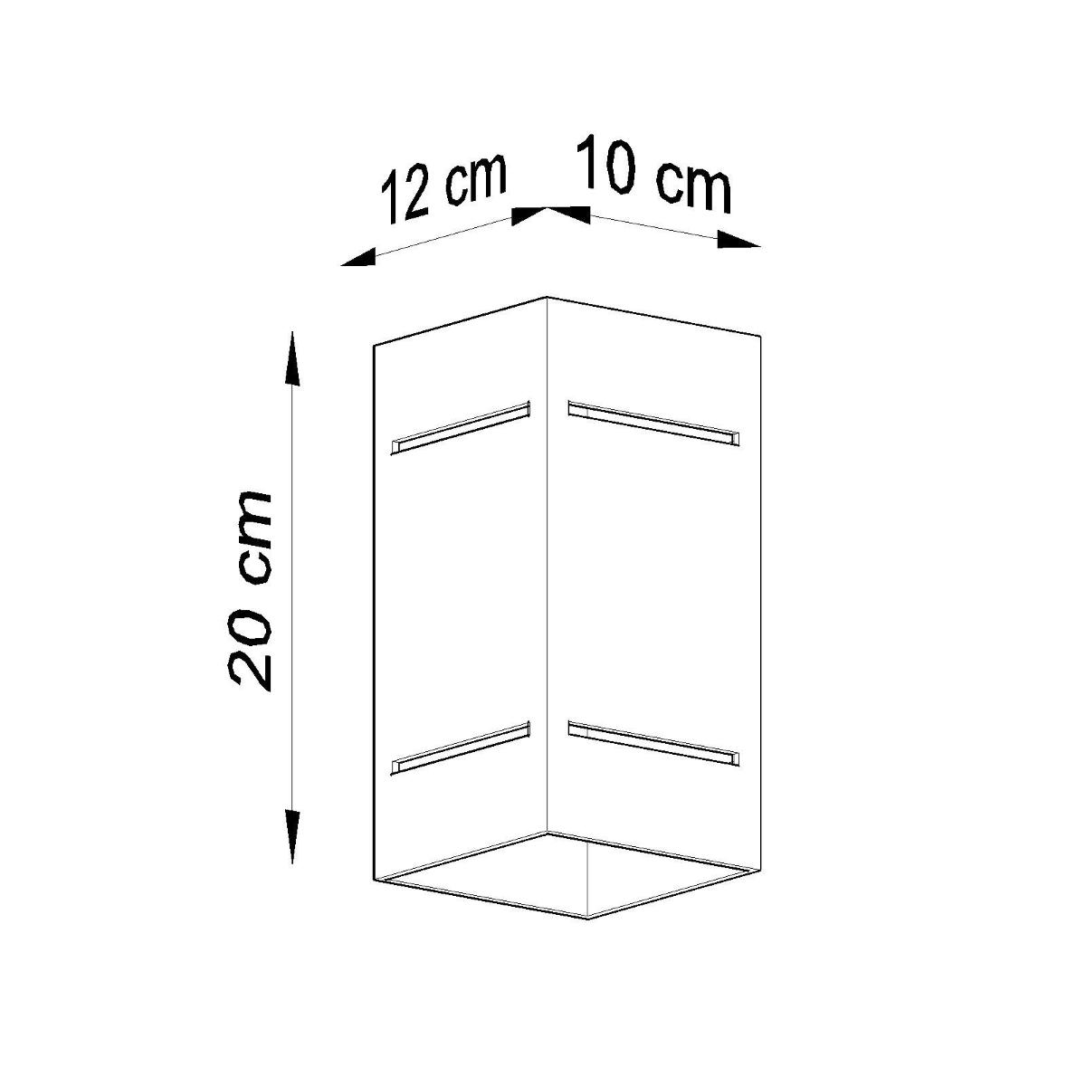 Kinkiet BLOCCO czarny 20x12x10cm nowoczesny G9 do salonu nr. 5