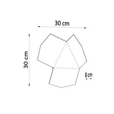 Kinkiet TRE biały 8x30x30cm nowoczesny G9 do salonu - Miniaturka zdjęcia nr 4