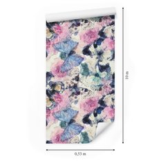 Tapeta ścienna do pokoju dziecka w kolorowe motyle  - Miniaturka zdjęcia nr 2
