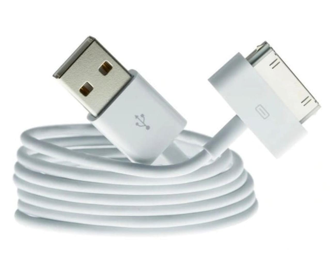 Kabel 30 pin USB QIKtech do iPhone 4 4S 3GS 3G 3 iPod iPad 2 3 1m biały nr. 3