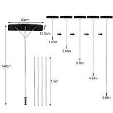 Łopata do odśnieżania dachu Heckermann szufla do śniegu - Miniaturka zdjęcia nr 3
