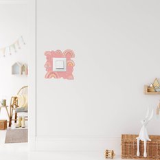 Naklejka Pod Włącznik Kontakt Tęcze Serduszka 20x20 Styl Boho Dla Dziewczynki - Miniaturka zdjęcia nr 6