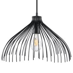 Lampa wisząca UMB czarny 125x40x40cm nowoczesna E27 do salonu - Miniaturka zdjęcia nr 1