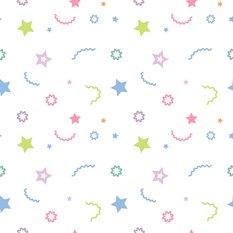 Tapeta Do Pokoju Dzieci Kolorowe WZORKI Gwiazdki 53x1000  - Miniaturka zdjęcia nr 6