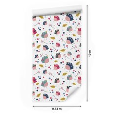 Tapeta Do Pokoju Dziecięcego Kolorowe PTAKI Bajka 53x1000  - Miniaturka zdjęcia nr 2