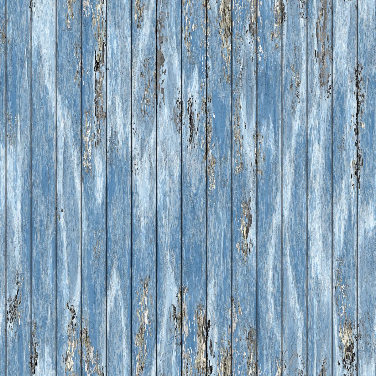 Tapeta Do Salonu Niebieskie DESKI w Stylu Vintage 53x1000  nr. 6
