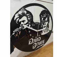 Zegar wiszący z płyty winylowej 30 cm, David Bowie
