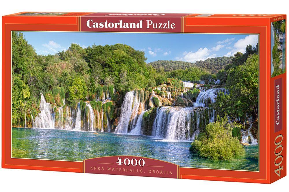 CASTORLAND Puzzle układanka 4000 elementów Krka Waterfalls, Croatia - Wodospady Krka 139x68cm nr. 3