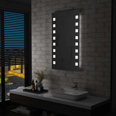 Lustro 60x100 cm do sypialni łazienki ścienne z LED szkło - Miniaturka zdjęcia nr 3