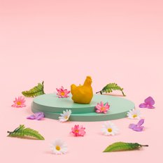 Świeca Chicken Low-Poly Pink Small - Miniaturka zdjęcia nr 5