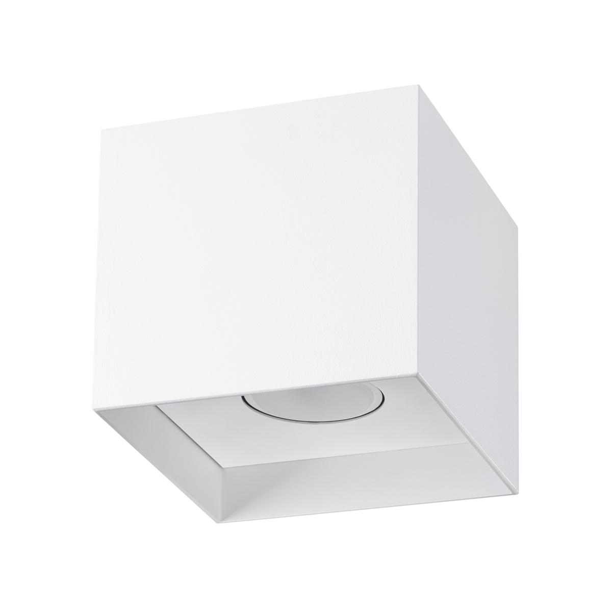 Plafon HATI 10x10x10 cm nowoczesna lampa sufitowa loft biały kwadrat GU10 nr. 1