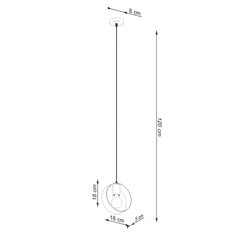 Lampa wisząca TITRAN 1 biała 120x18x18cm nowoczesna E27 do salonu - Miniaturka zdjęcia nr 5