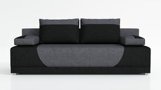 Kanapa Cleo 82x201x92 cm do sypialni Sawana z pojemnikiem na pościel szaro-czarny - Miniaturka zdjęcia nr 1