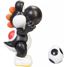 RUCHOMA FIGURKA CZARNY BLACK YOSHI + JAJKO SUPER MARIO JAKKS ORYGINALNA  - Miniaturka zdjęcia nr 4