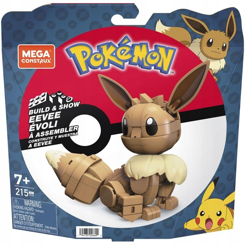 Figurka z klocków EEVEE pokemon mega construx mattel dla dziecka  nr. 2