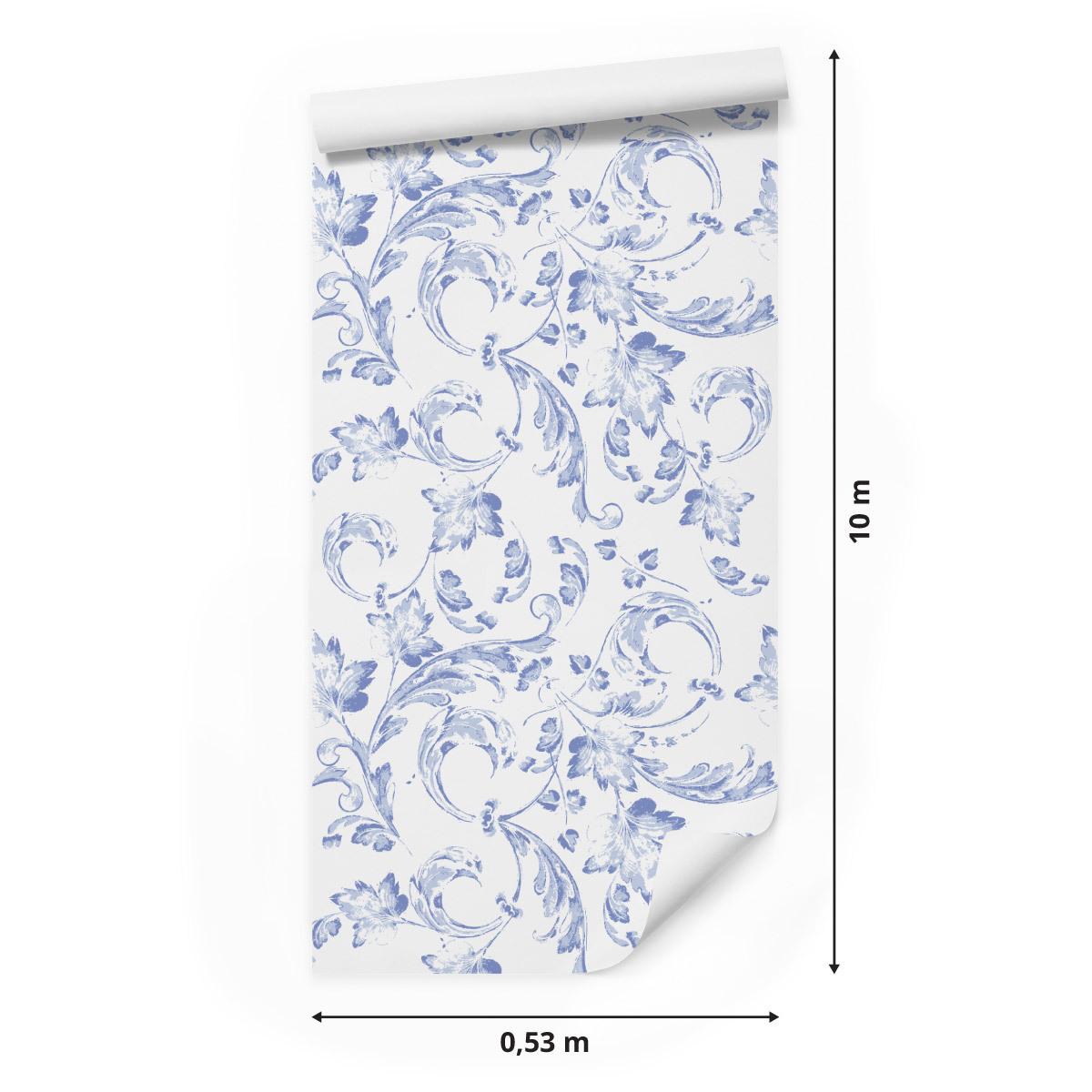 Tapeta Ornamentowa roślinność, dekoracja w stylu florystycznym nr. 2