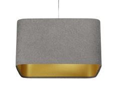 Lampa wisząca Kwadro 40cm szara do salonu  - Miniaturka zdjęcia nr 1