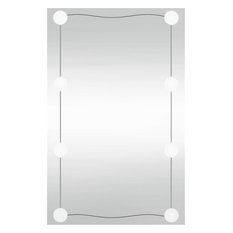 Lustra 40x60 cm do łazienki sypialni z LED ścienne prostokątne srebrne - Miniaturka zdjęcia nr 1