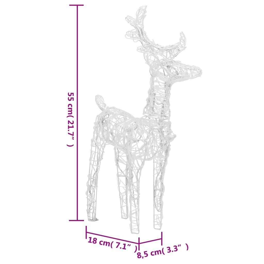 Świąteczna dekoracja renifery z saniami, 160 diod LED, 130 cm nr. 10