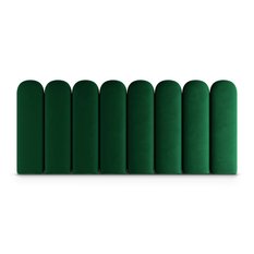 Panele tapicerowane 30x100 cm  na ścianę płotek butelkowa zieleń magic velvet - Miniaturka zdjęcia nr 2