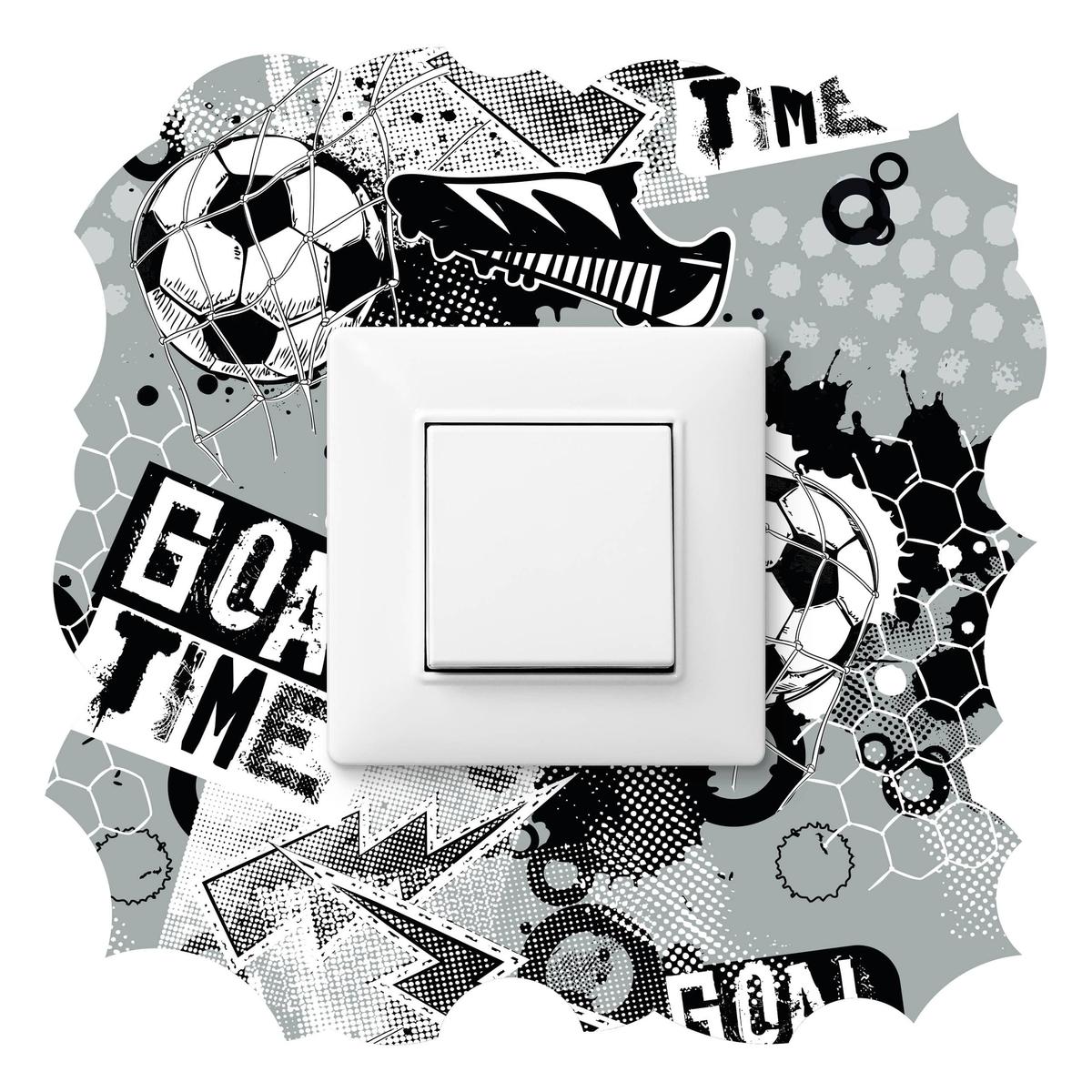 Naklejka Pod Kontakt Do Pokoju Dzieci Piłka Nożna 20x20 Graffiti Abstrakcja