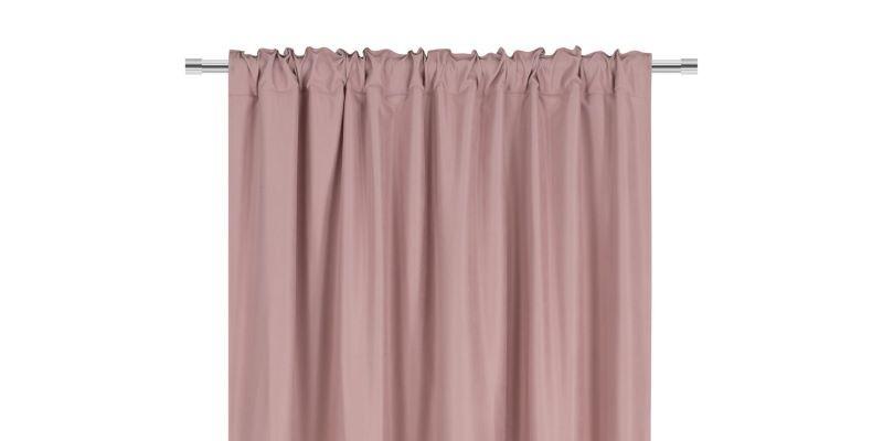 Zasłona SOFT CHIC pink 135x270 na taśmie pudrowy różowy