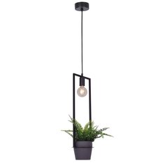 Lampa wisząca z kwietnikiem K-4038 ESTERA 19x100x19 cm do salonu lub pokoju czarny - Miniaturka zdjęcia nr 4