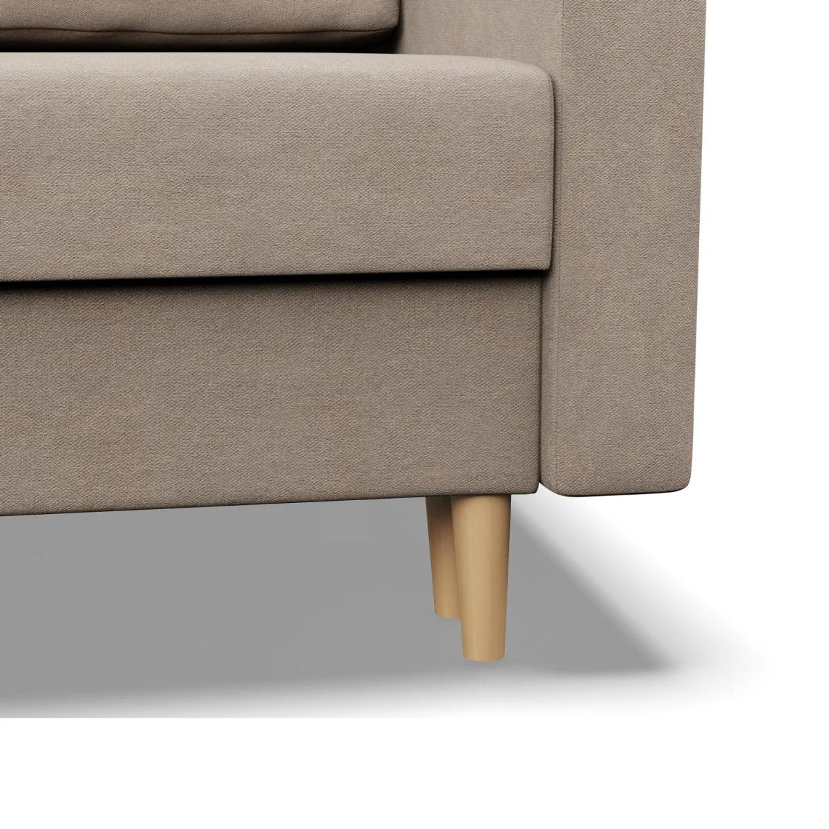 Narożnik BLANK 294x140x88 cm z funkcją spania kształtu do salonu kronos żółty nr. 10