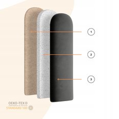 Panele tapicerowane 30x60 cm na ścianę płotek khaki - Miniaturka zdjęcia nr 6