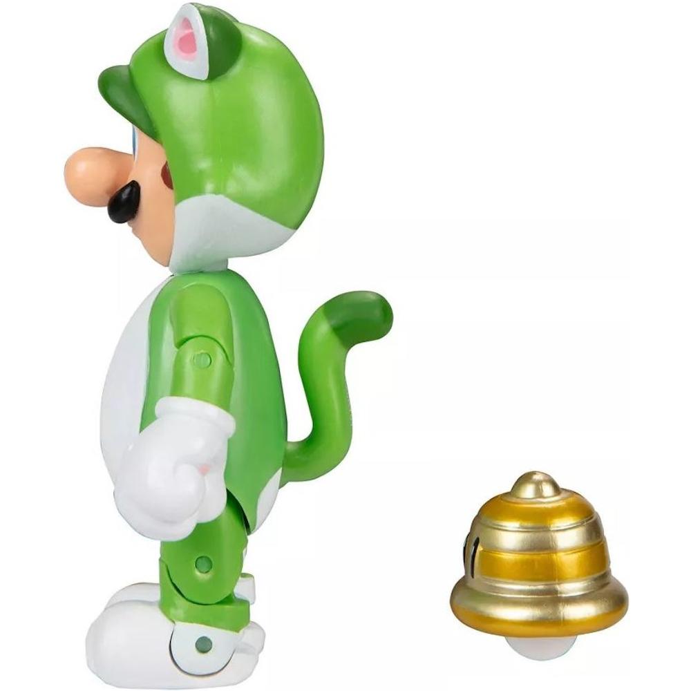 ORYGINALNA RUCHOMA FIGURKA CAT LUIGI + SUPER BELL SUPER MARIO JAKKS PACIFIC  nr. 4