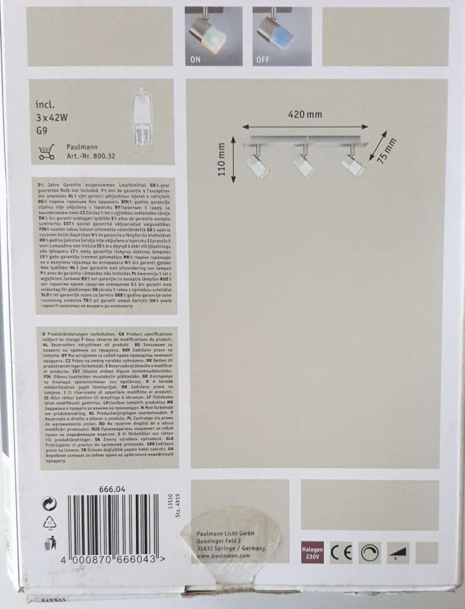 Lampa sufitowa 3x40W nr. 2