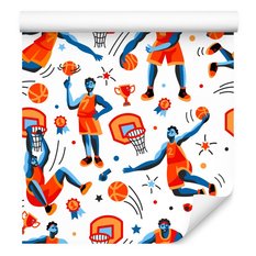 Tapeta KOSZYKÓWKA Pop-Art Piłka Sport Koszykarze  - Miniaturka zdjęcia nr 7