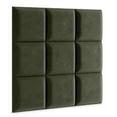 Panele tapicerowane 30x30 cm wezgłowie na ścianę khaki  - Miniaturka zdjęcia nr 3