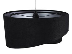 Lampa wisząca asymetryczna czarno-srebrna do salonu sypialni biura  - Miniaturka zdjęcia nr 4