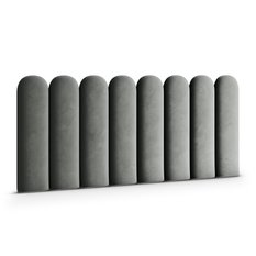 Panele tapicerowane 20x60 cm płotek magic velvet szary - Miniaturka zdjęcia nr 1
