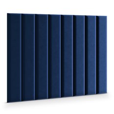 Panele tapicerowane 100x20 na ścianę magic velvet granatowy - Miniaturka zdjęcia nr 3