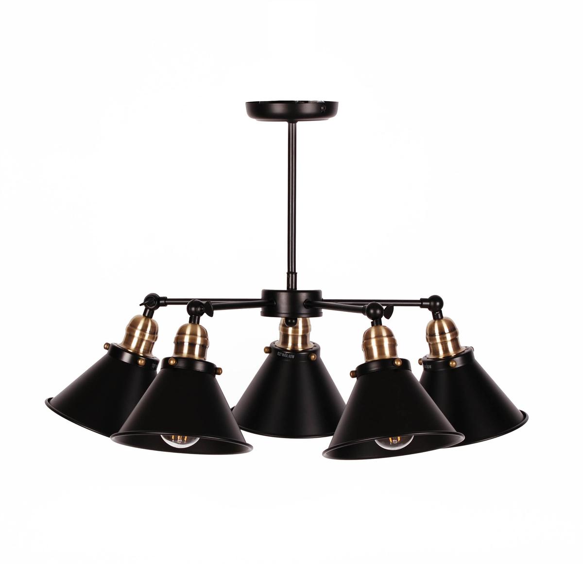 Lampa sufitowa K-8038B-5 MORENO 60x45x60 cm do salonu lub jadalni czarny nr. 4