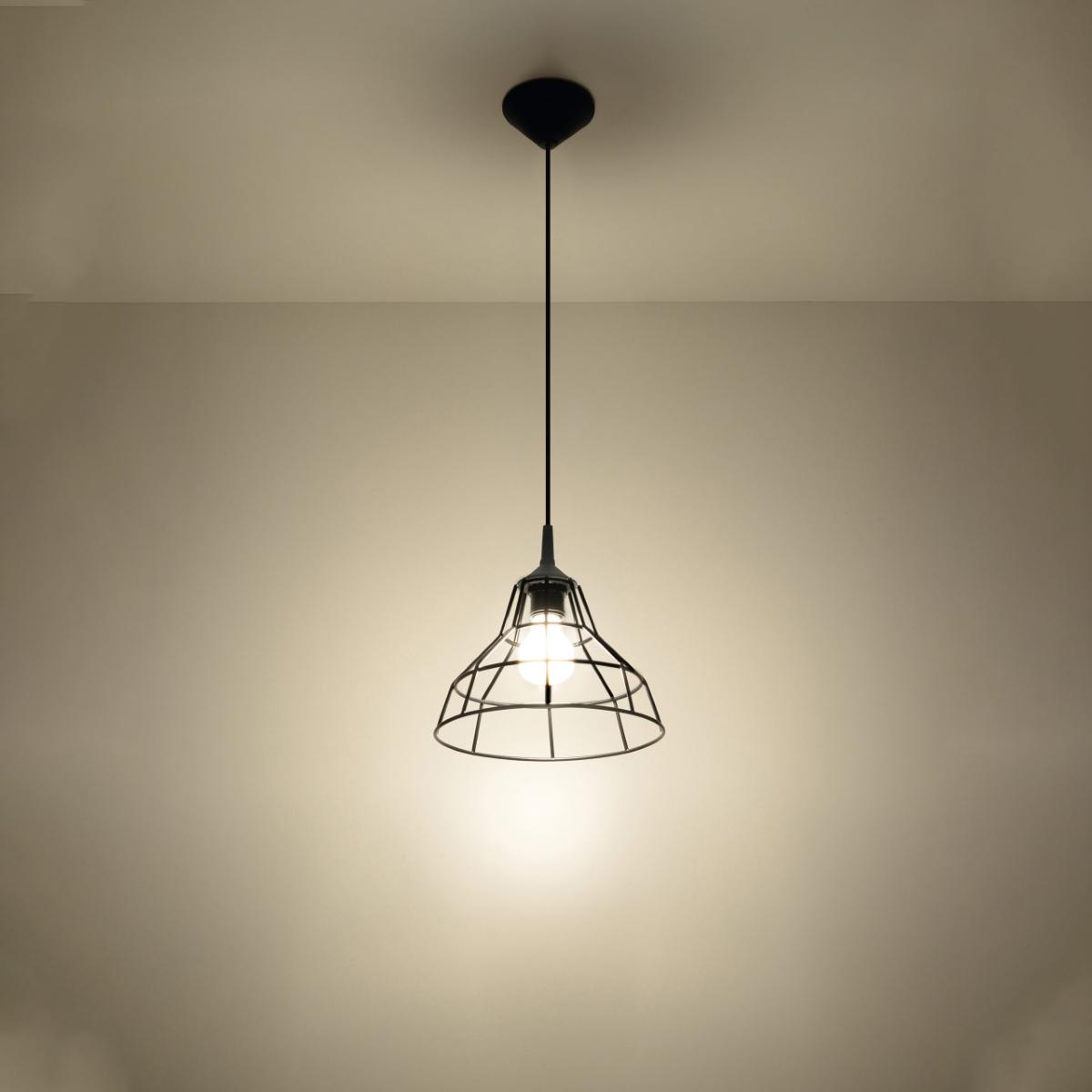 Lampa wisząca ANATA czarna 95x25x25cm nowoczesna E27 do salonu nr. 3