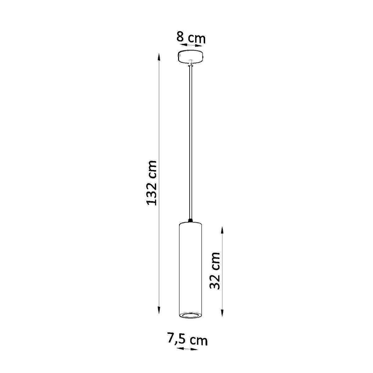 Lampa wisząca ceramiczna NANCY 132x8x8cm nowoczesna G10 do salonu nr. 4