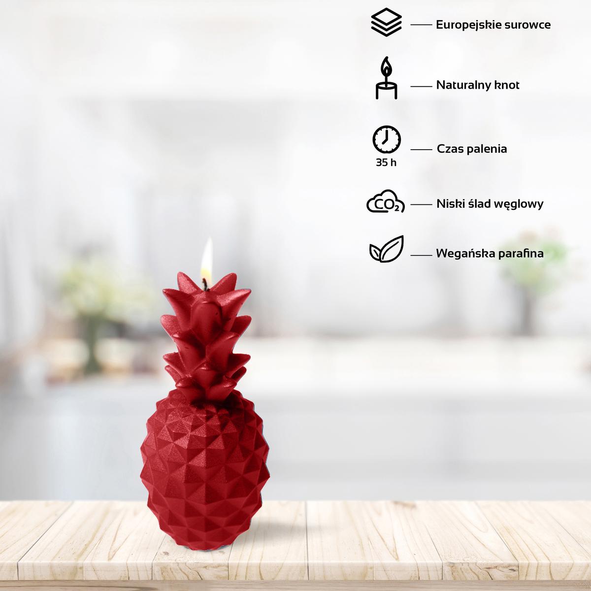 Świeca Pineapple Red nr. 3