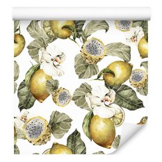Tapeta W Rolce Owoce Kwiaty CYTRYNY Natura Liście  - Miniaturka zdjęcia nr 5