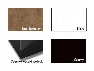 Szafka RTV 120 dąb lancelot + czarny mat 120*40*40 nr. 9