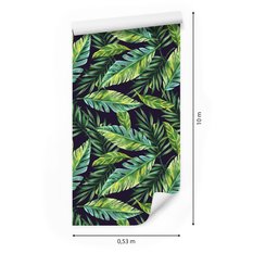 Tapeta, Egzotyczne Liście, Tropikalna Dekoracja do Biura - Miniaturka zdjęcia nr 2