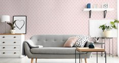 Tapeta GEOMETRYCZNA Do Salonu Różowe Wzory Ozdoba 53x1000  - Miniaturka zdjęcia nr 7